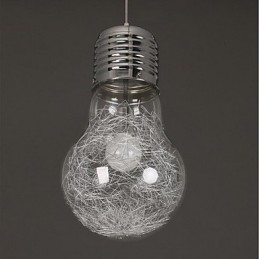 Idei simple cu un bec mare Candelabru din sticlă Lampă Droplight