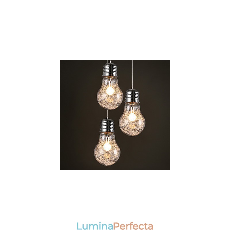 Idei simple cu un bec mare Candelabru din sticlă Lampă Droplight