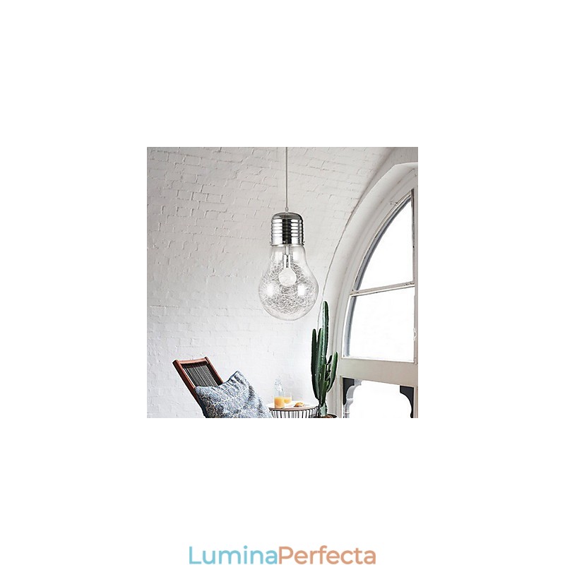 Idei simple cu un bec mare Candelabru din sticlă Lampă Droplight