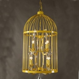 Candelabru de epocă cușcă de fier pentru scară, cristal A