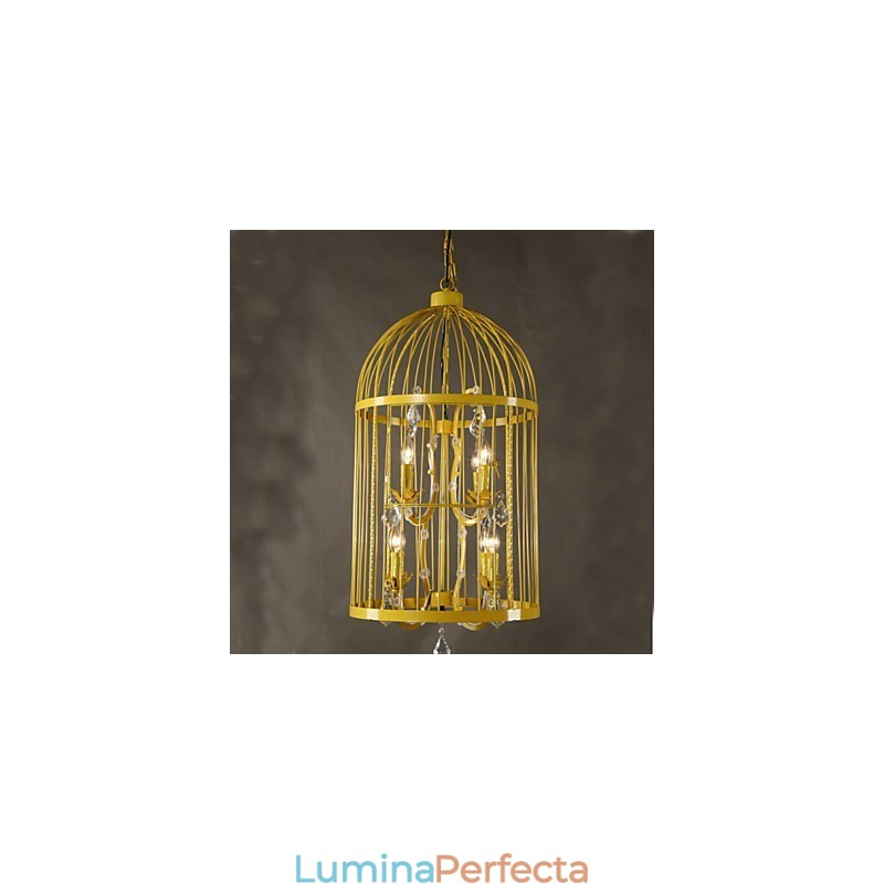 Candelabru de epocă cușcă de fier pentru scară, cristal A