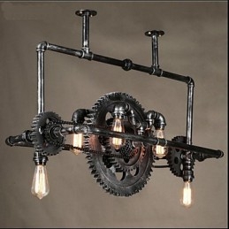 Candelabru cu țeavă de fier Lampă suspendată industrială