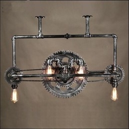 Candelabru cu țeavă de fier Lampă suspendată industrială