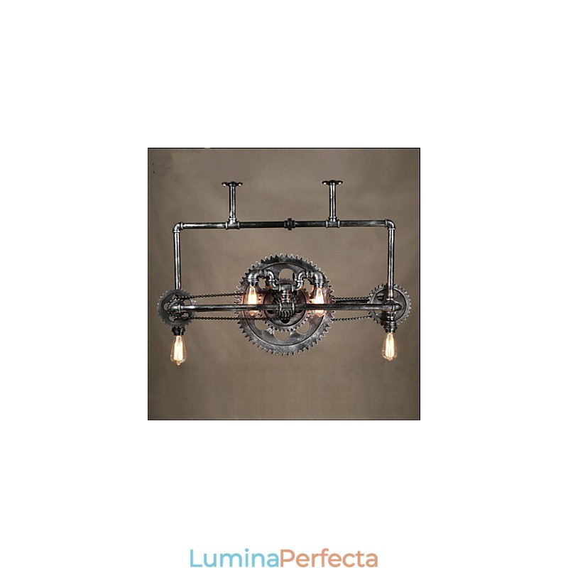 Candelabru cu țeavă de fier Lampă suspendată industrială