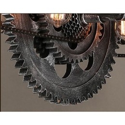 Candelabru cu țeavă de fier Lampă suspendată industrială