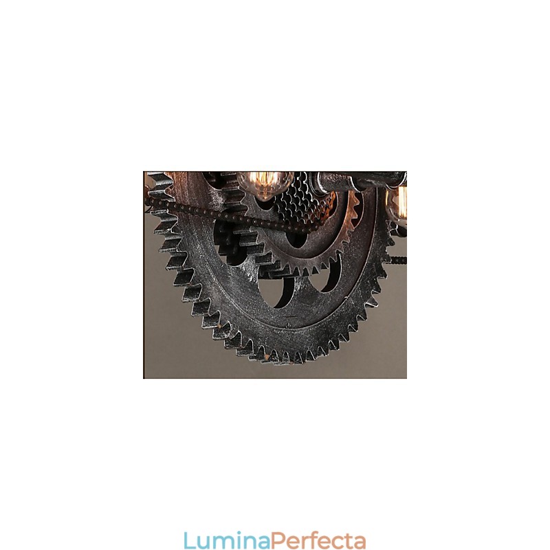 Candelabru cu țeavă de fier Lampă suspendată industrială