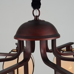 Rustic Lodge Vintage Mini Candelabru din metal galvanizat