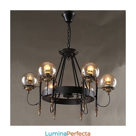 Candelabru rotund din tulpină de fasole din sticlă de artă