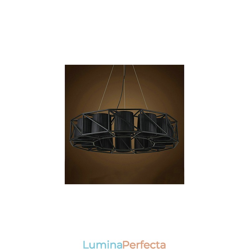 Lampă suspendată din metal cu tablou rustic vintage garaj