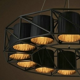 Lampă suspendată din metal cu tablou rustic vintage garaj
