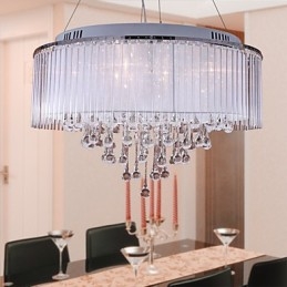 Lampă suspendată galvanizată cu tambur, modernă și contemporană