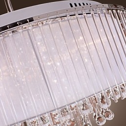 Lampă suspendată galvanizată cu tambur, modernă și contemporană