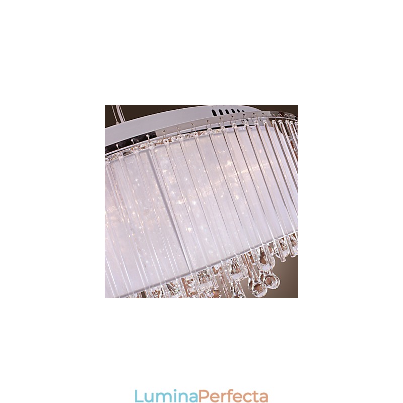 Lampă suspendată galvanizată cu tambur, modernă și contemporană
