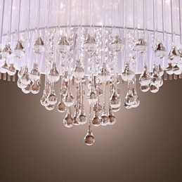 Lampă suspendată galvanizată cu tambur, modernă și contemporană