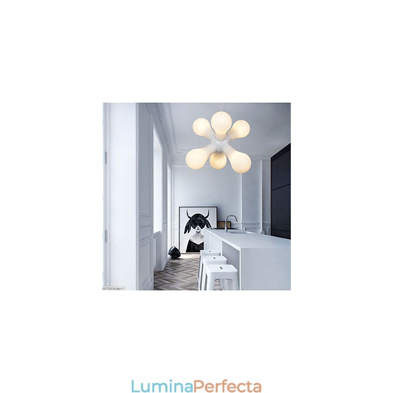 Lampă suspendată din sticlă simplă