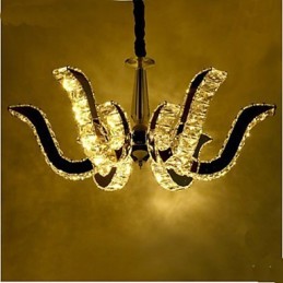 Lampă de cristal Lumânare modernă de lux Lampă cu pandantiv din cristal