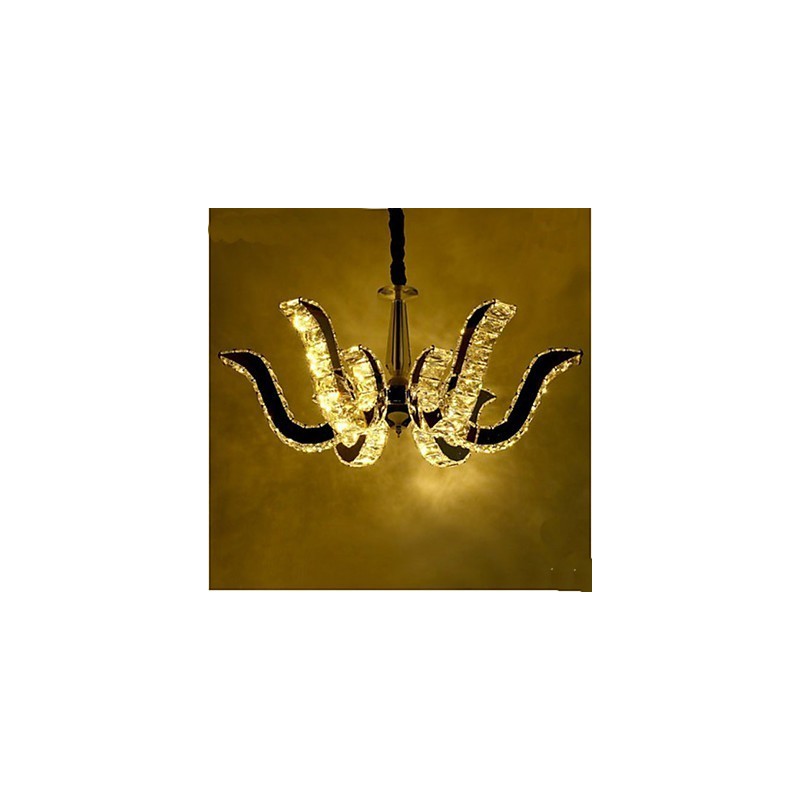 Lampă de cristal Lumânare modernă de lux Lampă cu pandantiv din cristal