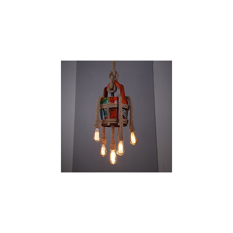 American Country Hemp Pavilion Candelabru Candelabru Model Retro De Produse Patentate