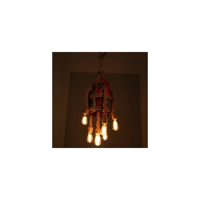 American Country Hemp Pavilion Candelabru Candelabru Model Retro De Produse Patentate
