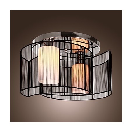 Plafoniera Design Modern 2 Lumini Negru Plafoniera Design Modern 2 Lumini Negru