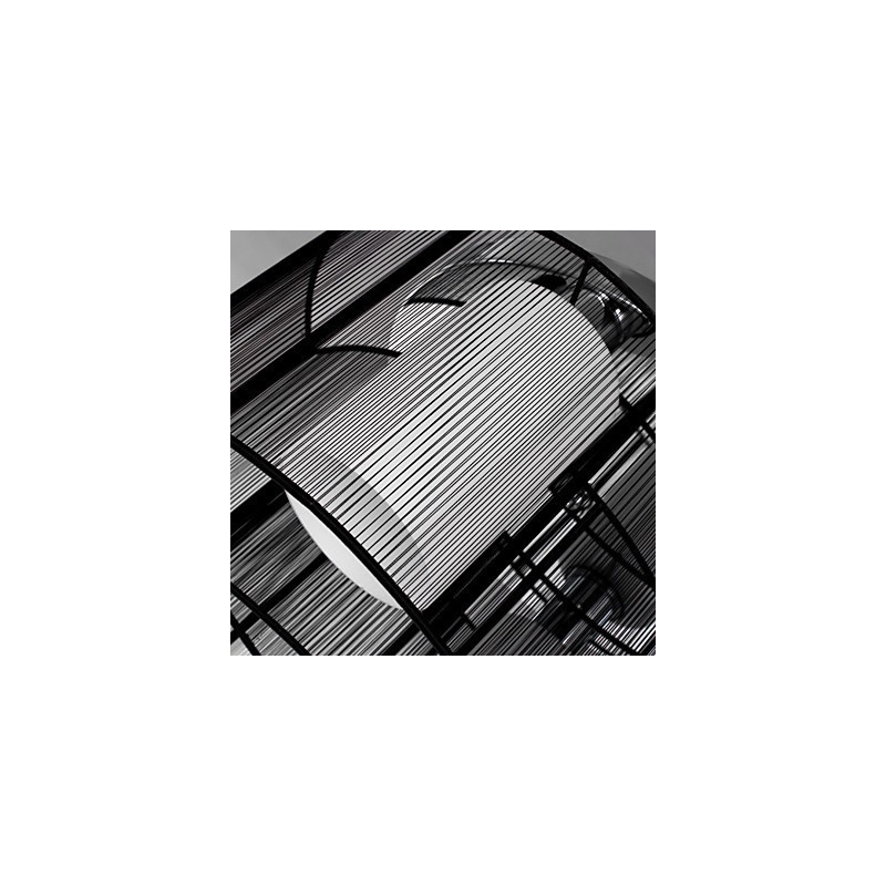 Plafoniera Design Modern 2 Lumini Negru