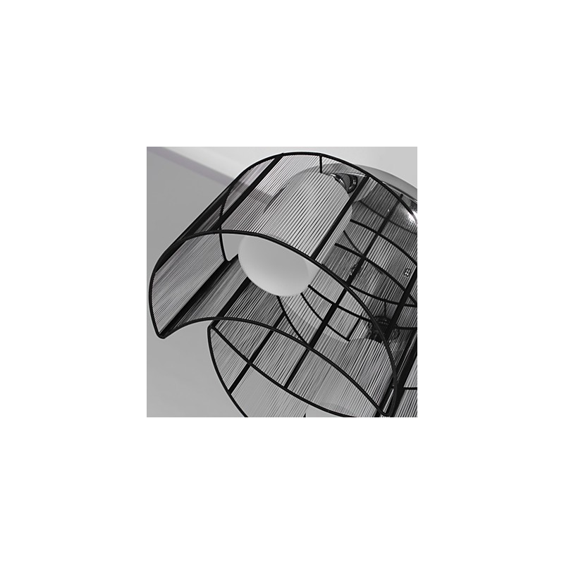 Plafoniera Design Modern 2 Lumini Negru