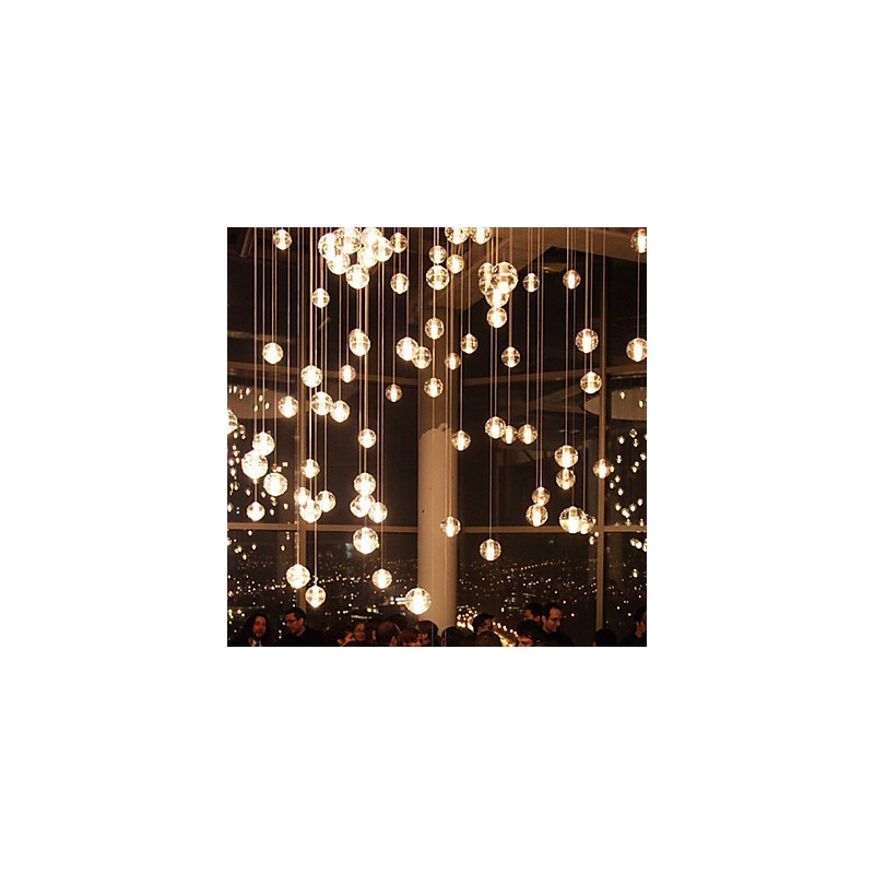 All Over The Sky Star Bocci Droplight Aurora Borealis Lampă modernă din cristal din sticlă