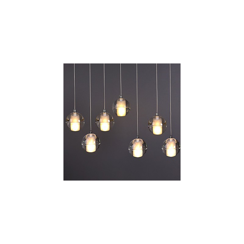 All Over The Sky Star Bocci Droplight Aurora Borealis Lampă modernă din cristal din sticlă