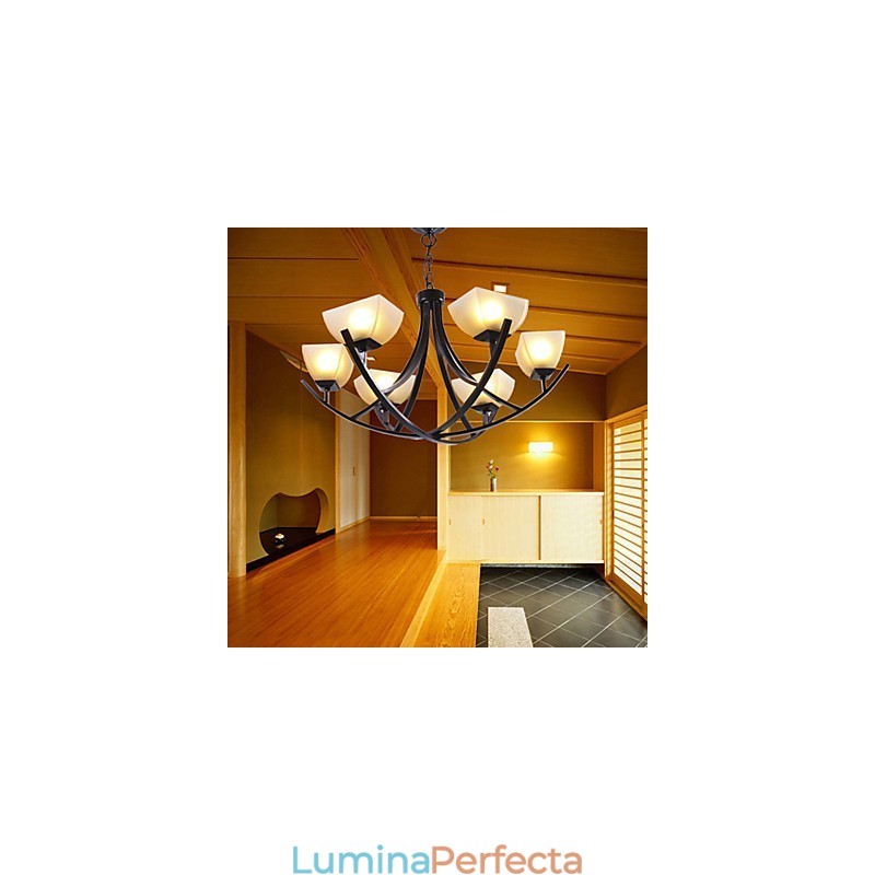 Lampă suspendată de inspirație antică cu 6 lumini