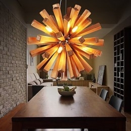 Lampe suspendate Country Wood Bamboo