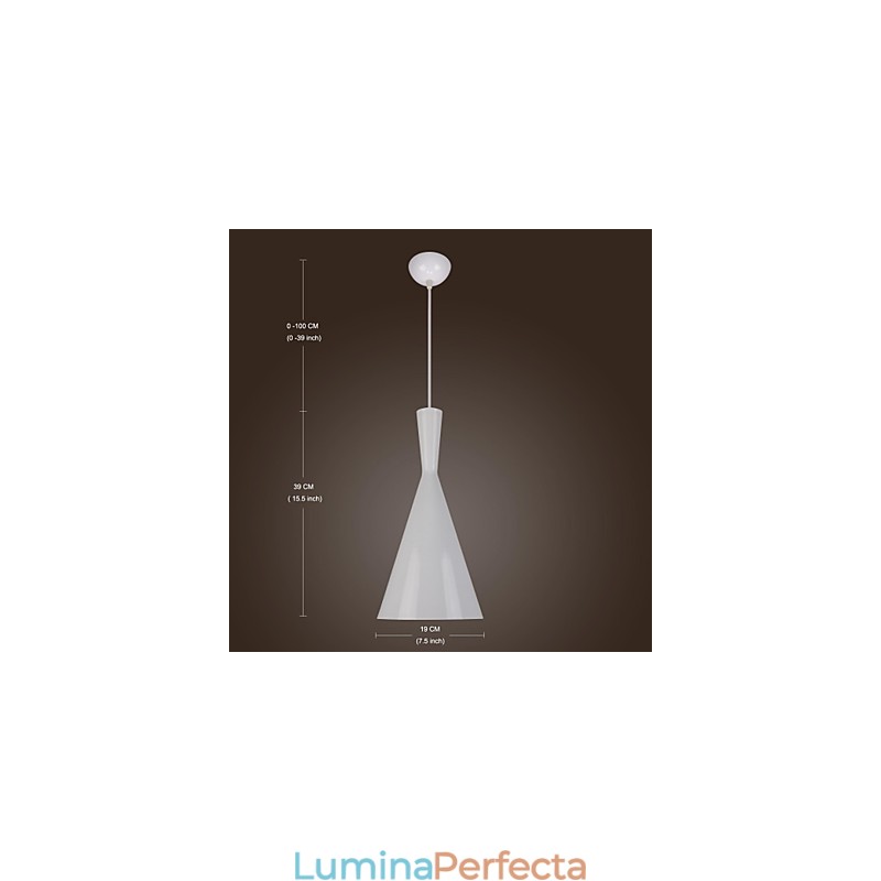 Lampă suspendată din metal, modernă, contemporană, retro, pictură de țară