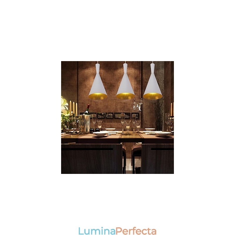 Lampă suspendată din metal, modernă, contemporană, retro, pictură de țară