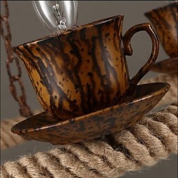Ceramic Industry Wind Rope Candelabru Lustra RetroLron Simplu