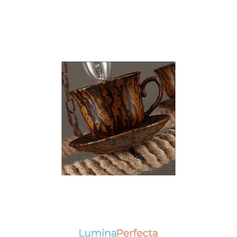 Ceramic Industry Wind Rope Candelabru Lustra RetroLron Simplu