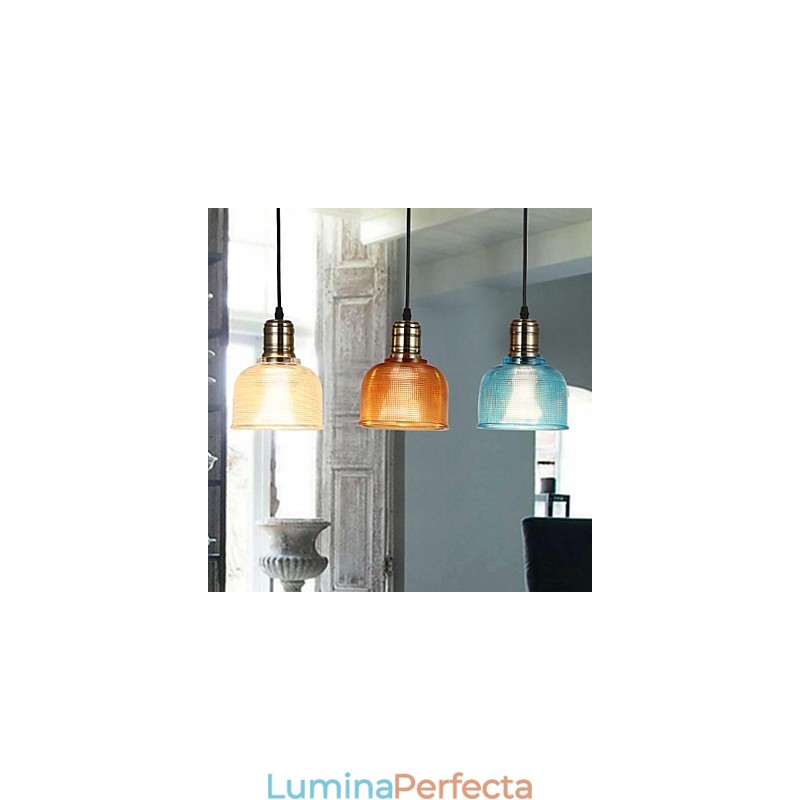 Nordic Mic Droplight de Vitraliu Candelabru Refacerea Căilor Vechi