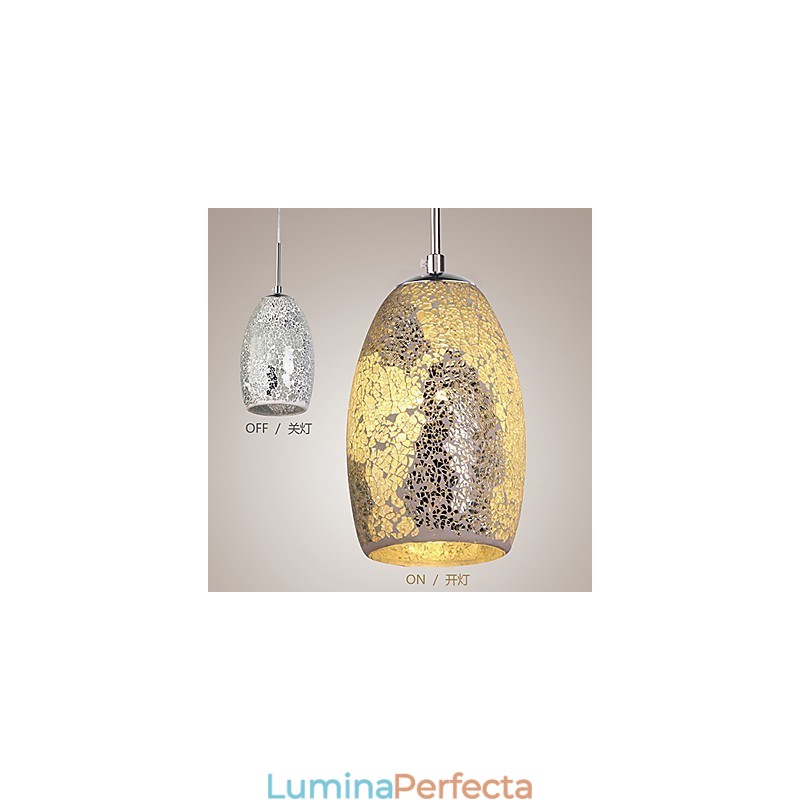 Lampă suspendată din metal cu pictură clasică tradițională