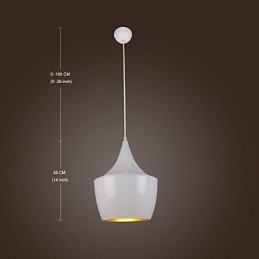 Lampă suspendată din metal, modernă, contemporană, retro, pictură de țară