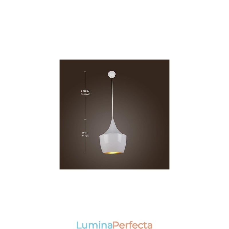 Lampă suspendată din metal, modernă, contemporană, retro, pictură de țară