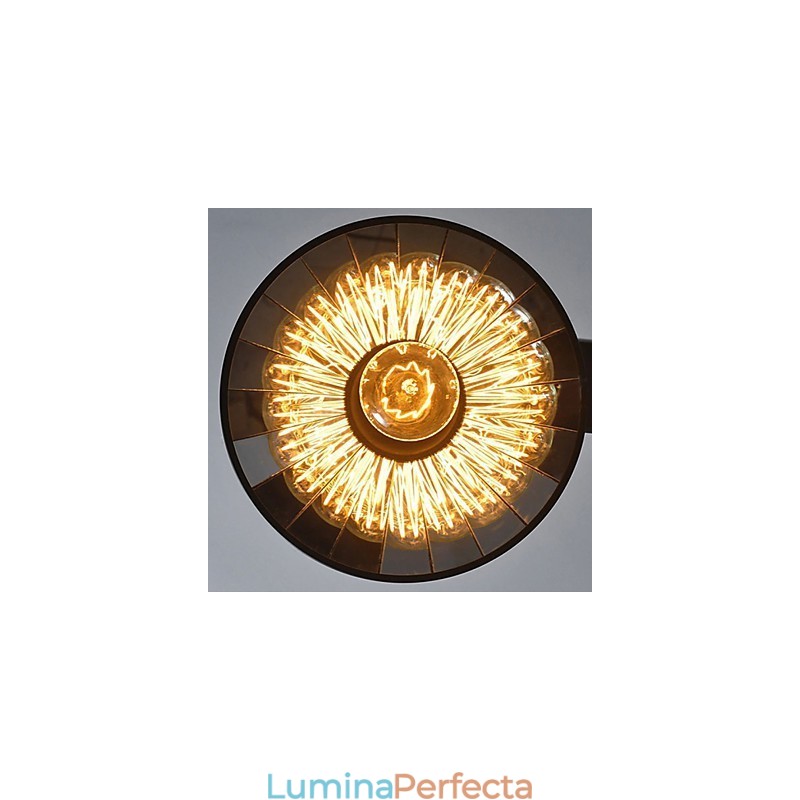 Lumini suspendate Vintage 3 lumini ST64 Becuri incluse Sistem sus si jos