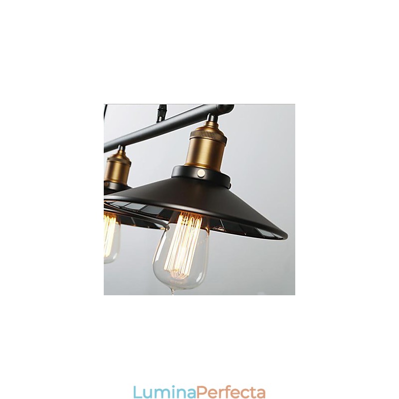 Lumini suspendate Vintage 3 lumini ST64 Becuri incluse Sistem sus si jos