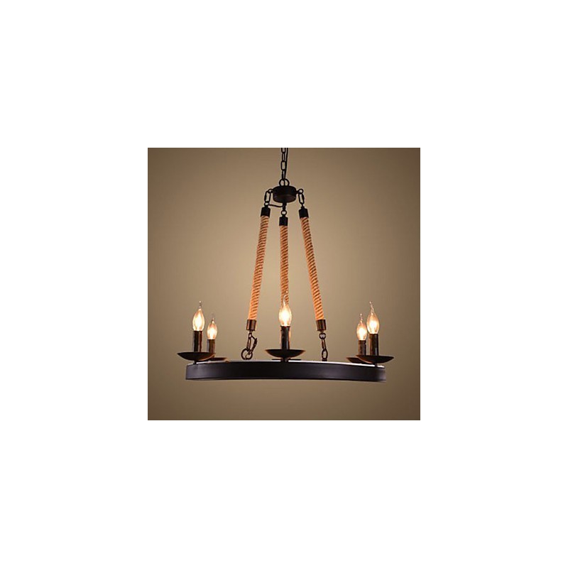 Candelabru din frânghie de fier Candelabru de cafea