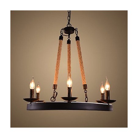 Candelabru din frânghie de fier Candelabru de cafea Candelabru din frânghie de fier Candelabru de cafea