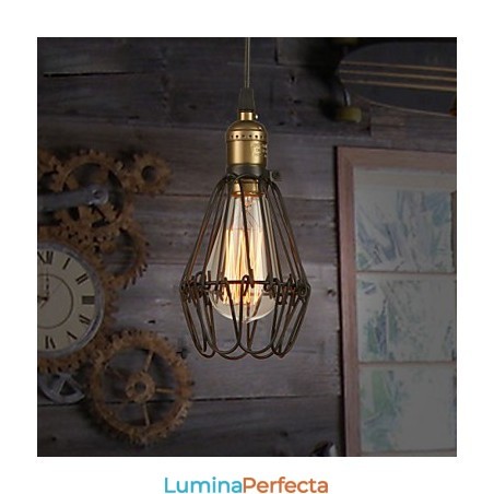 Lampe suspendate în stil rustic american de epocă, care restaurează moduri străvechi, lumina mică cușcă din fier forjat Lampe suspendate în stil rustic american de epocă, care restaurează moduri străvechi, lumina mică cușcă din fier forjat