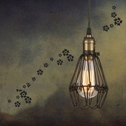 Lampe suspendate în stil rustic american de epocă, care restaurează moduri străvechi, lumina mică cușcă din fier forjat