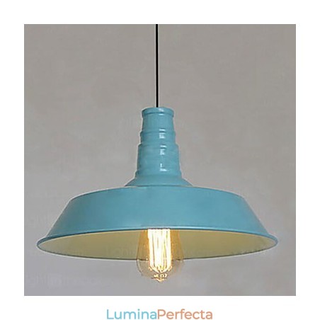Lampă suspendată din metal cu tablou de epocă Garaj Lampă suspendată din metal cu tablou de epocă Garaj