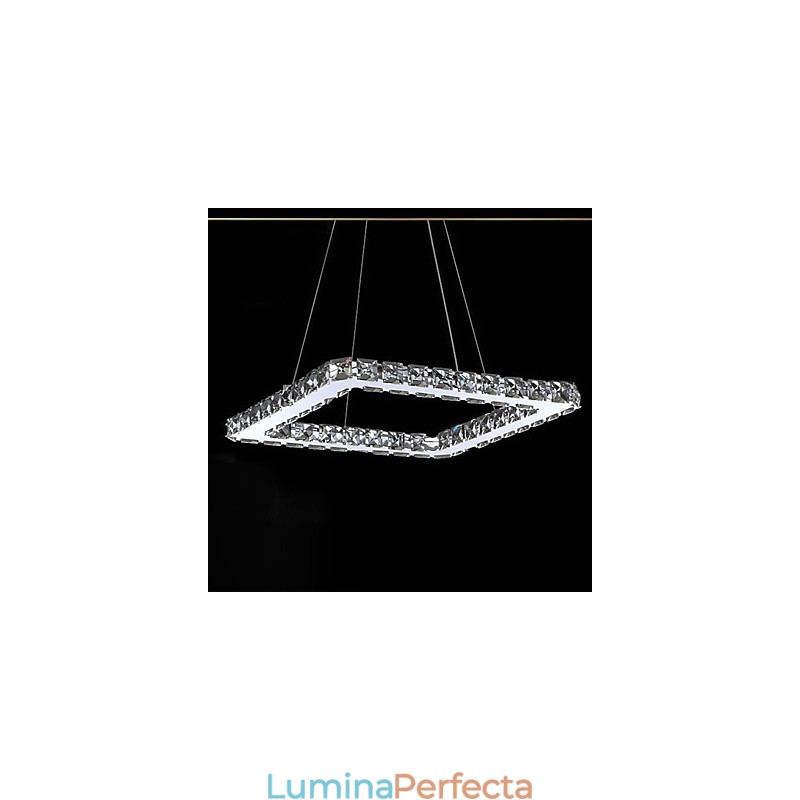 Candelabru din metal galvanizat din cristal modern contemporan