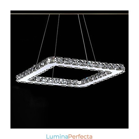 Candelabru din metal galvanizat din cristal modern contemporan