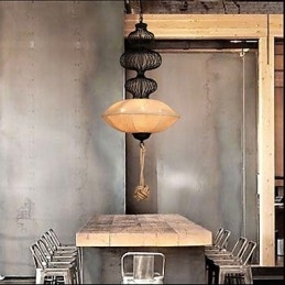 Lămpi creative din cânepă, retro, nordică, industriale