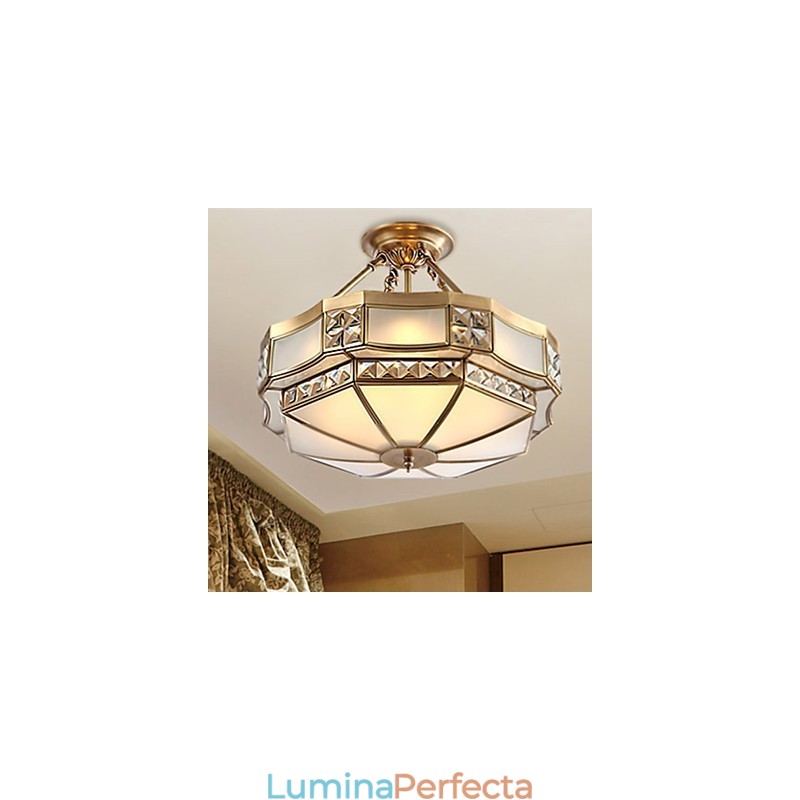 Lampă tradițională clasică, rustică, din alamă, din metal