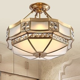 Lampă tradițională clasică, rustică, din alamă, din metal